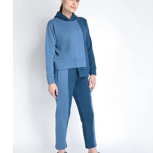 ชุดวอร์มระบายอากาศสำหรับผู้หญิงชุดวอร์มคอกลมไซส์ใหญ่พิเศษชุดวอร์มผ้าฝ้าย100% แบบลำลองบริการ OEM - Product Image 4