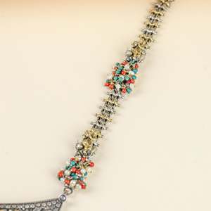 Collier Anokhi en argent 925, motif vache bicolore et collier superposé tendance Kundan - Product Image 5