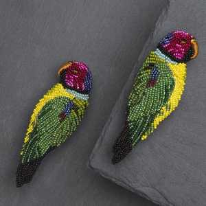 Golden <b>Black</b> European American Style Classic Beaded <b>Stud</b> <b>Earrings</b> Set Bohemian Design Wedding Unisex Jewelry Wholesale - Product Image 6