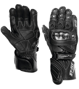 Cowhide Leather Winter Half Finger Racing Motorbike Gloves MOTOGP Best Quality Non-Slip Waterproof Comfort Protection - Product Image 6