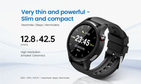 Montre connectée 4G pour la santé et la sécurité des personnes âgées vivant seules, avec suivi du rythme cardiaque, appel d'urgence, positionnement GPS