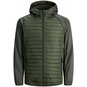 Men's Custom Hooded <b>Winter</b> <b>Quilted</b> Jacket Windproof Waterproof Nylon/Polyester Custom Color Front Logo Plus Size OEM Service - Product Image 1
