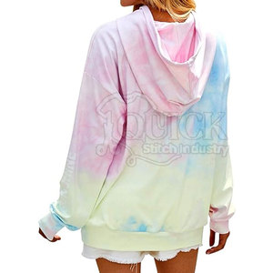 Sudadera con Capucha para Mujer, Color Sólido, Transpirable, para Invierno, con Tie-Dye, Colores Personalizados, Logotipo Frontal, Hecho en Pakistán - Product Image 5