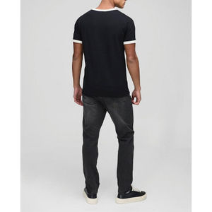 100% algodón, camiseta para hombre, ajuste holgado, camiseta estampada para hombre, venta al por mayor, Manga corta personalizada, transpirable, 100% algodón para hombre - Product Image 5