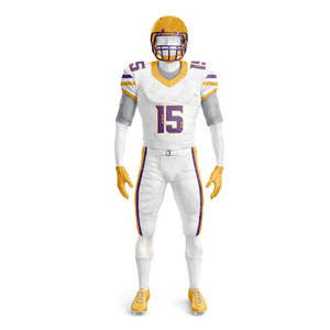 ชุดยูนิฟอร์มอเมริกันฟุตบอลแบบสั่งทำขายส่ง ไซส์ใหญ่ ระบายอากาศได้ดี แขนสั้น คุณภาพพรีเมียม ผลิตจากโพลีเอสเตอร์ 100% ผลิตในปากีสถาน - Product Image 1