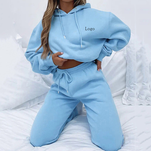 ชุดวอร์มสำหรับผู้หญิงที่มีน้ำหนักเบาและให้ความรู้สึกสบายออกแบบโลโก้ตามสั่ง - Product Image 1