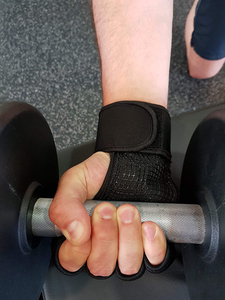 Guantes de entrenamiento de medio Dedo de cuero de alta calidad 100%, muñequera magnética para hombres y mujeres, para deporte, levantamiento de pesas, entrenamiento de gimnasio - Product Image 5