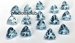 ท้องฟ้าสีฟ้าธรรมชาติบุษราคัมล้านรูปร่าง3มม. ถึง7มม. เหลี่ยมเพชรพลอยคุณภาพสูง-ฟ้าบุษราคัมหลวม - Product Image 3