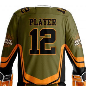 Meilleures ventes uniformes de hockey sur glace légers en polyester marque privée ensemble de costumes de hockey avec conception par sublimation - Product Image 6