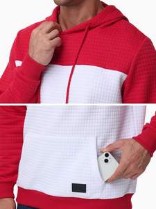 2025 hombres Casual moda Joker sublimación pulóver Sudadera con capucha mejor calidad divertido de gran tamaño transpirable diseño sólido patrón OEM - Product Image 4