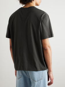 Huzaifa Products T Shirt en coton épais de haute qualité avec logo personnalisé T-shirt côtelé vierge à col rond pour homme - Product Image 3