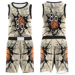 2025 personnalisé hommes basket-ball maillot ensemble haute qualité imprimé respirant uniforme nouveau Design vêtements de basket-ball - Product Image 5