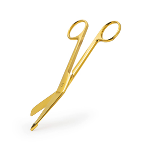 Tijeras de Vendaje de Grado Industrial, Borde Liso, Acero Inoxidable, Tijeras de Primeros Auxilios para Electricistas, para Zurdos - Product Image 3