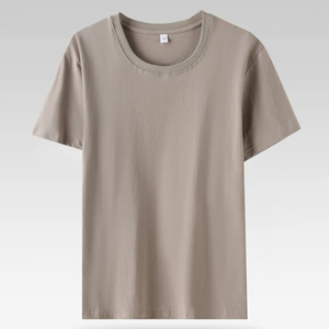 T-shirt décontracté pour homme en coton 100% à col rond et manches courtes, coupe classique, écologique et respirant pour l'été - Product Image 4