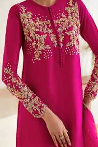 ชุดเลเฮนกา โชลี แบบอานาร์กาลี หรูหรา ประดับตกแต่งอย่างอลังการ แขนยาว สำหรับผู้หญิง เหมาะสำหรับงานแต่งงาน งานเลี้ยงรับรอง และชุดเจ้าสาว - Product Image 3