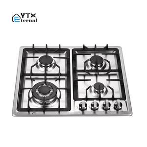 Piano Cottura a Gas da Incasso a 4 Fuochi in Acciaio Inox di Grande Successo, Alimentazione Elettrica, Portatile a <span class=keywords><strong>GPL</strong></span> <span class=keywords><strong>per</strong></span> Elettrodomestici da Cucina - Product Image 1