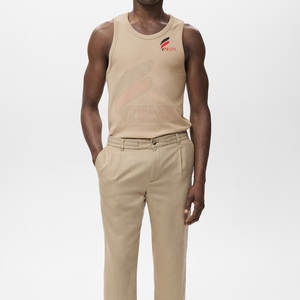 Débardeur pour homme en gros, sans manches, en coton, prix d'usine, débardeur sans manches pour homme, logo personnalisé - Product Image 6