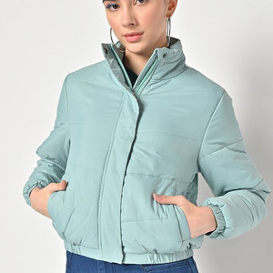 2024เสื้อสเวตเตอร์คอตตอนแบบถักสำหรับสตรีทแวร์เสื้อแจ็กเก็ตขนแกะสีพื้นสำหรับฤดูหนาว - Product Image 1