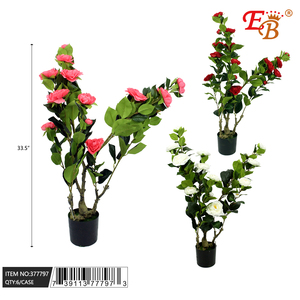33.5พืชดอกคาเมลเลีย \ "6ชิ้น/ชุดพืชพรรณเทียม - Product Image 1