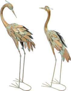 Escultura de Aves de Metal Tradicional de la India, Figura Alada para Entrada, Presentación, Equilibrio Visual Exterior, Ambientes de Vida - Product Image 4