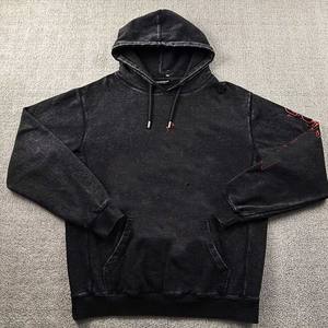 Sweat à capuche personnalisé pour hommes et femmesVintage Pullover Acid Wash Hoodies Hommes - Product Image 2