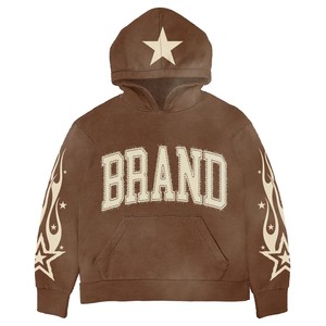 Men Women <b>Cropped</b> Tracksuit Boxy Fit Heavy Cotton Fleece Hoodie High Waist <b>Joggers</b> Set Casual Streetwear Outfit - Product Image 4