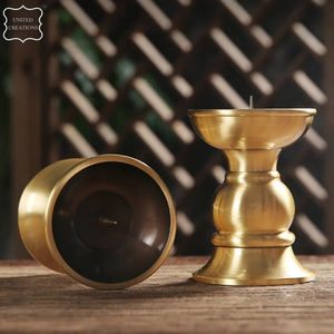 Soporte de vela de metal de lujo de alta calidad con diseño único que incluye otros tarros de vela linternas para decoración del hogar y uso en bodas - Product Image 3