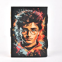 Journal en cuir imprimé livre des ombres Harry P inspiré cahier de sorts vierges Wiccan sorcellerie Grimoire journal d'écriture à couverture rigide