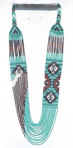 MO2019009 Collar de Mujer con Cuentas, Joyería Étnica Hecha a Mano, Estilo Bohemio, Venta al por Mayor - Product Image 2