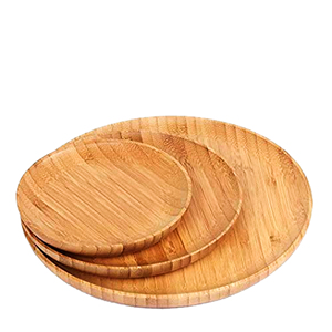 Nouvel arrivage d'assiettes de présentation en bois pour décoration de mariage assiettes en bois pour la maison et la cuisine plateau de service rond en acacia - Product Image 6