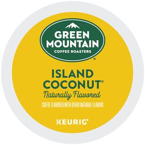 Green Mountain Coffee Roasters Island Coconut, Cápsulas de Café K-Cup Individuales Keurig, Cápsulas de Café con Sabor a Coco, Tueste Ligero, 72 Unidades - Product Image 4