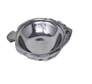 Bol à chocolat finition argentée Forme unique Designer Fruit Servant des collations Servant du métal Fabriqué en Inde - Product Image 5