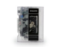 Lecteur de cassettes stéréo transparent avec enregistreurs et lecteurs BT