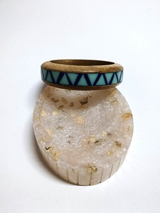 Brazalete ancho irregular de resina Vintage, pulsera de madera ancha geométrica, joyería gruesa de moda para mujeres y niñas - Product Image 4