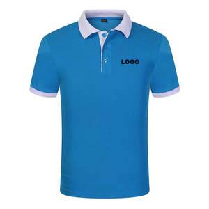 Tendencia logotipo bordado personalizado 100% algodón logotipo bordado personalizado hombres Golf negocios uniforme Color sólido Polo camisa - Product Image 4