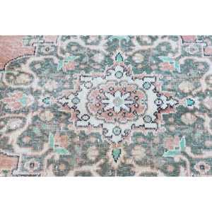 Tapis de 6,2 x 10,6 pieds, tapis vintage, tapis persan turc en laine rose - Product Image 5