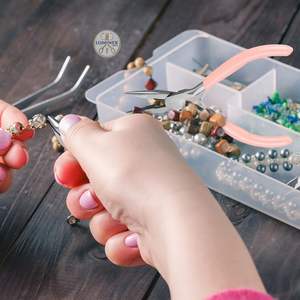 คีมสแตนเลสขนาดเล็กพร้อมปลายแหลมสำหรับทำเครื่องประดับ DIY และการพันลวด น้ำหนักเบา - Product Image 6