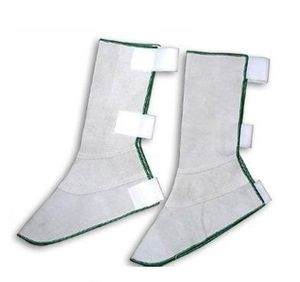 Protège-jambes en cuir résistant au feu avec douilles de pied résistantes à l'usure Style de combinaison - Product Image 3