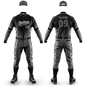 Ensemble d'uniformes de baseball et de softball personnalisés, respirants, avec impression OEM, marquage d'équipe, grandes tailles pour adultes, pour les écoles et les clubs - Product Image 5