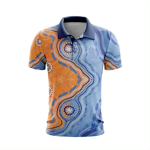 Polos de pesca de moda con impresión por sublimación, jersey de pesca hecho a medida/Polo de poliéster barato para hombres - Product Image 5