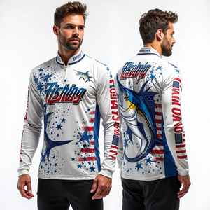 Camiseta de Pesca de Manga Larga para Hombre con Estampado Digital, Transpirable, 100% Poliéster, Tejido DryFit y Protección Solar UPF 50 para Deportes al Aire Libre - Product Image 3