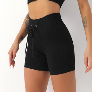 2025 femmes mi-taille Yoga Shorts respirant séchage rapide 100% coton personnalisable Streetwear Style Gym Fitness vente chaude dernière - Product Image 6