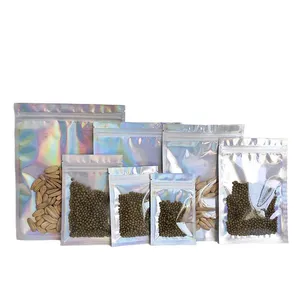 Bolsas de embalaje de ropa PET grandes personalizadas, lámina gruesa, Ziplock semitransparente para superficie de serigrafía de gelatina de azúcar - Product Image 1