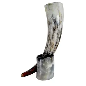 Cuerno Vikingo Rústico para Beber, para Recreación Histórica, Cuerno Vikingo Asequible para Beber, Decoración Nórdica para el Hogar y Bar - Product Image 4