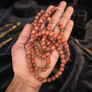 Natural <b>Gold</b> Sandstone Beads Line Strand Golden Gemstone Crystal Beads Polished Stone Beads Wholesale Supplier - Product Image 1