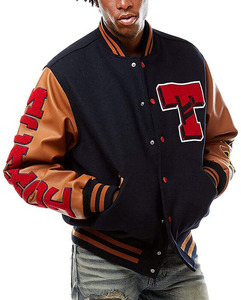 20 - Wool and <b>Leather</b> Sleeve Letterman <b>Jackets</b> Custom Varsity <b>Bomber</b> <b>Jacket</b> <b>for</b> Men <b>Women</b> Chenille Patch Unisex OEM Style - Product Image 5