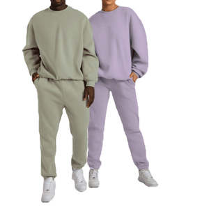 ชุดวอร์มคอกลมสำหรับผู้ชายผู้หญิงชุดวิ่งออกกำลังกายผ้าฝ้ายปรับแต่งโลโก้ได้ตามต้องการ - Product Image 6