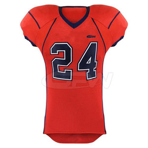 Uniformes de Fútbol Americano Sublimados al por Mayor, Personalizados, Talla Grande, Cómodos, con Estampado Digital, Camisetas 100% Poliéster - Product Image 2