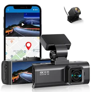Buy Wholesale China 4k Dashcam Hot Seller With Dual Camera Wifi Gps No  Screen High Quality Mini Dash Cam Mobile App Road & 4k Dash Cam Wifi Gps at  USD 38