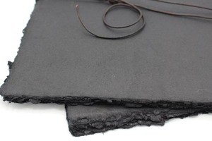 Papier chiffon en coton noir fait à la main 8.5x11 Pack de 25 UV et offset imprimé Fairy Design Box Style pour l'artisanat du papier - Product Image 2